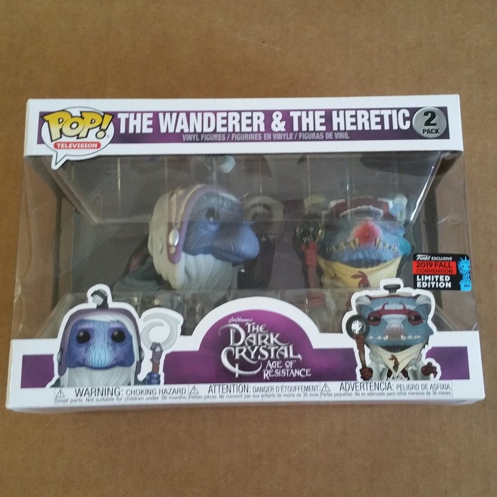 Funko Pop DARK CRYSTAL THE WANDERER & THE HERETIC- READ DESCRIPTIONS-SMALL FLAWS